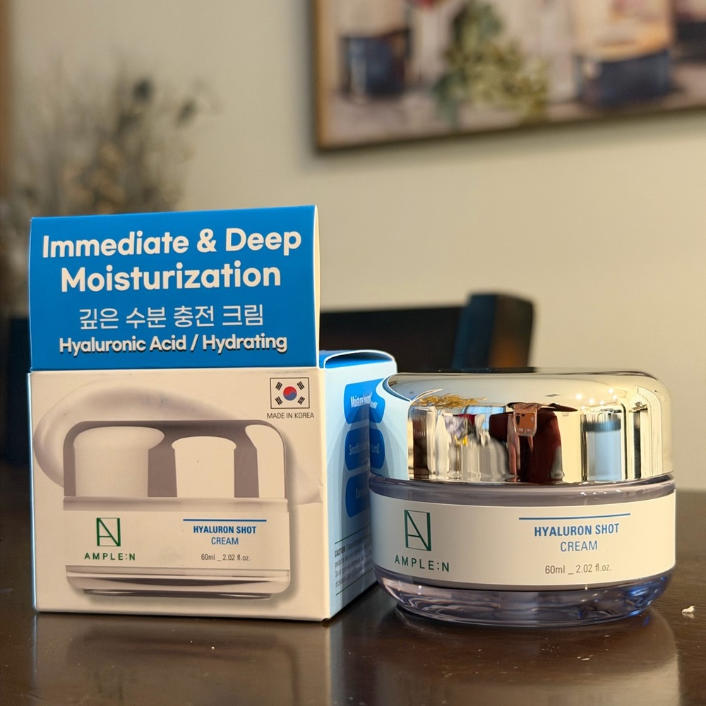 Hyaluron Shot Cream by AMPLE:N Made Korea/Immediate and Deep Moisturization 60ml